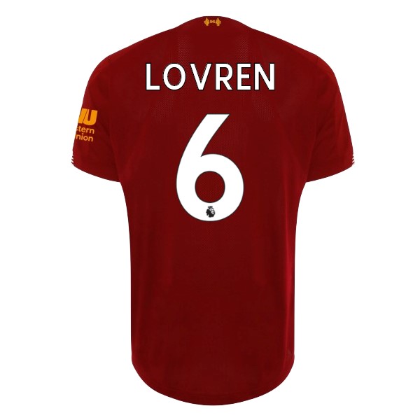 Camiseta Liverpool NO.6 Lovren 1ª 2019 2020 Rojo